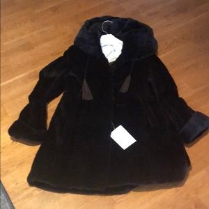 Sheared mink coat